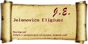 Jelenovics Eligiusz névjegykártya